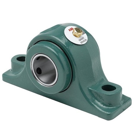 Dodge Industrial Pillow Block Bearing, 2 Bolt Pillow Block, 2-7/16 in. Bore, 2-3/4 in. Base to Center Height P2B-E-207R